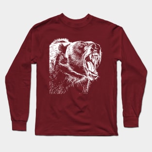 Animal grin, bear mouth. Ferocious Beast Long Sleeve T-Shirt